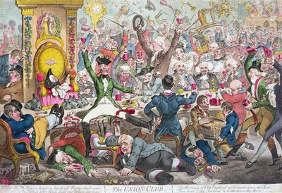 The Union Club by James Gillray